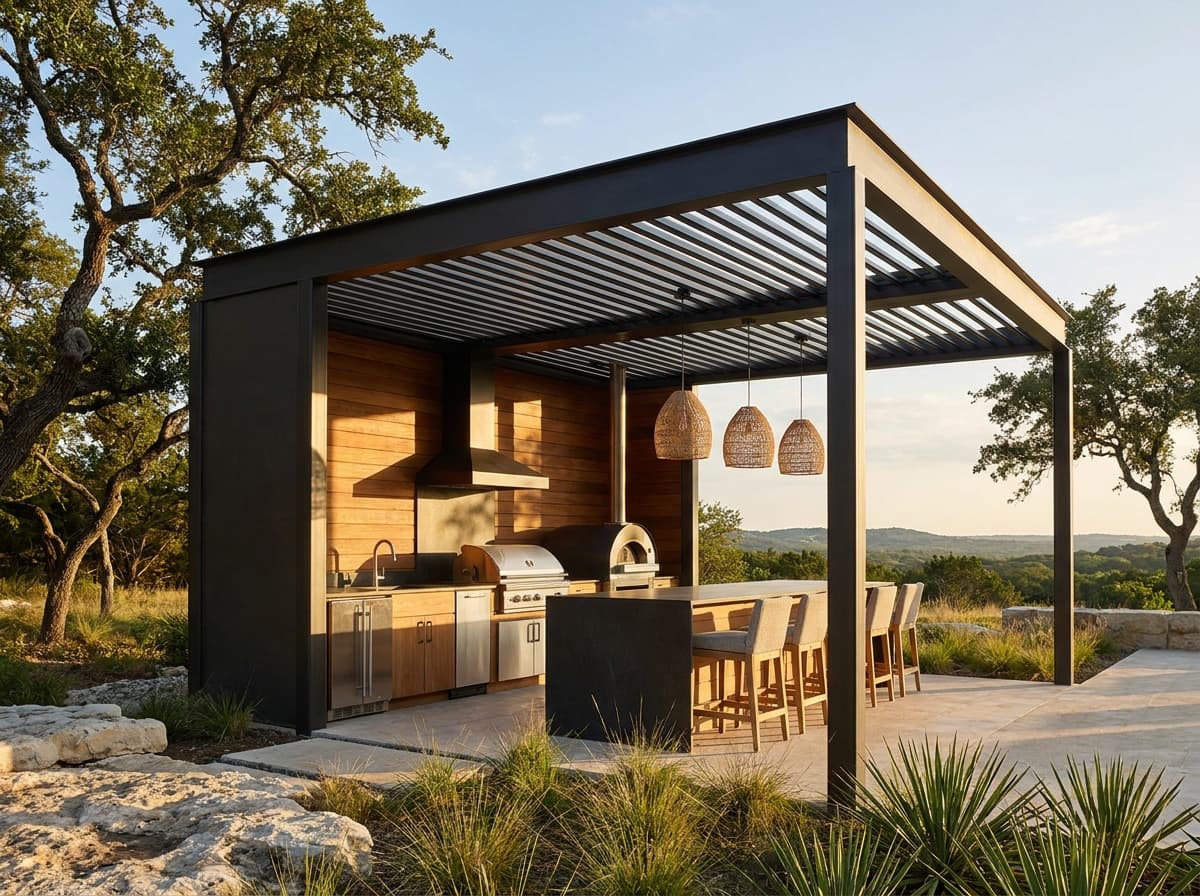 CabanaX with built-in outdoor kitchen