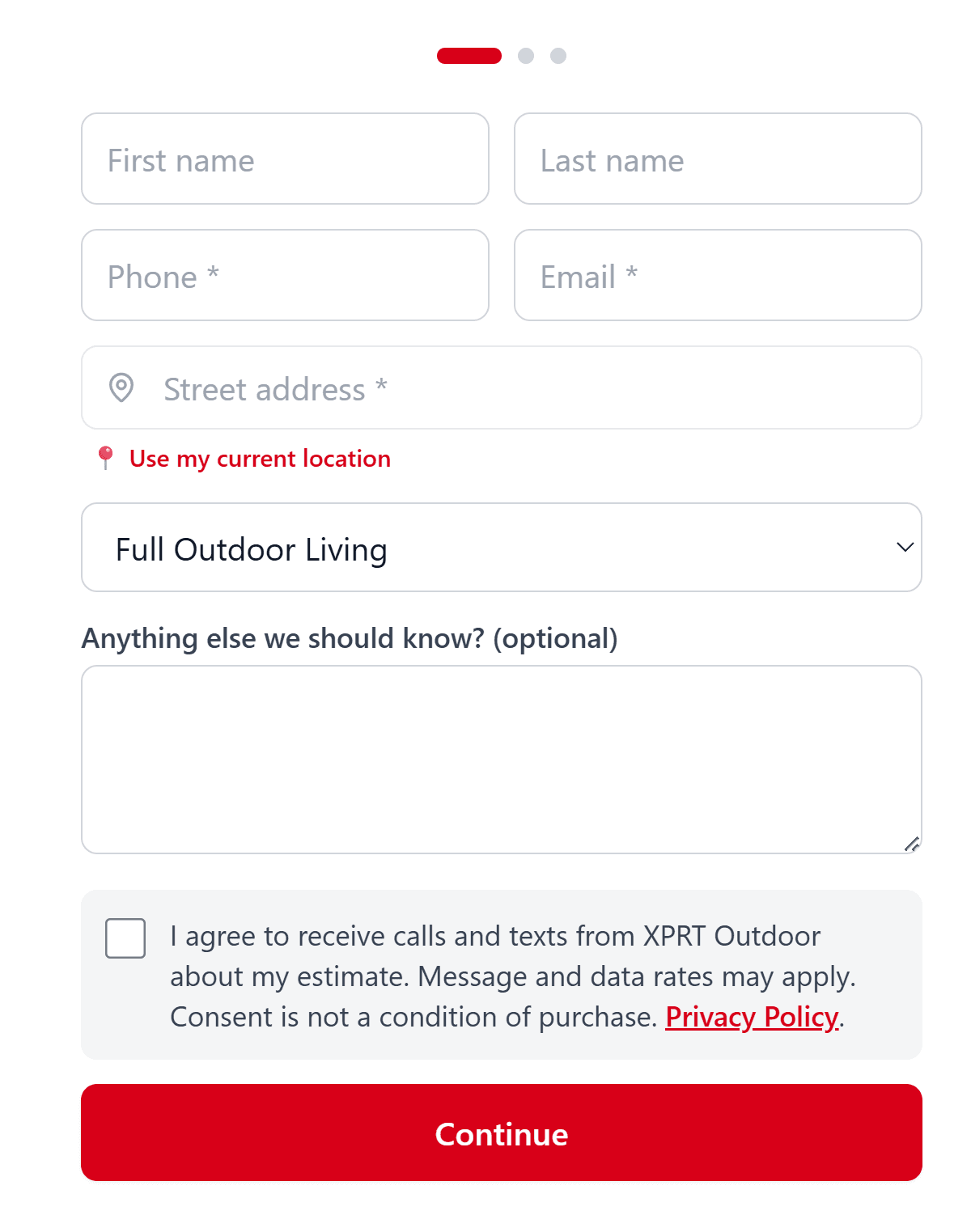 The booking form consent checkbox as shown to customers