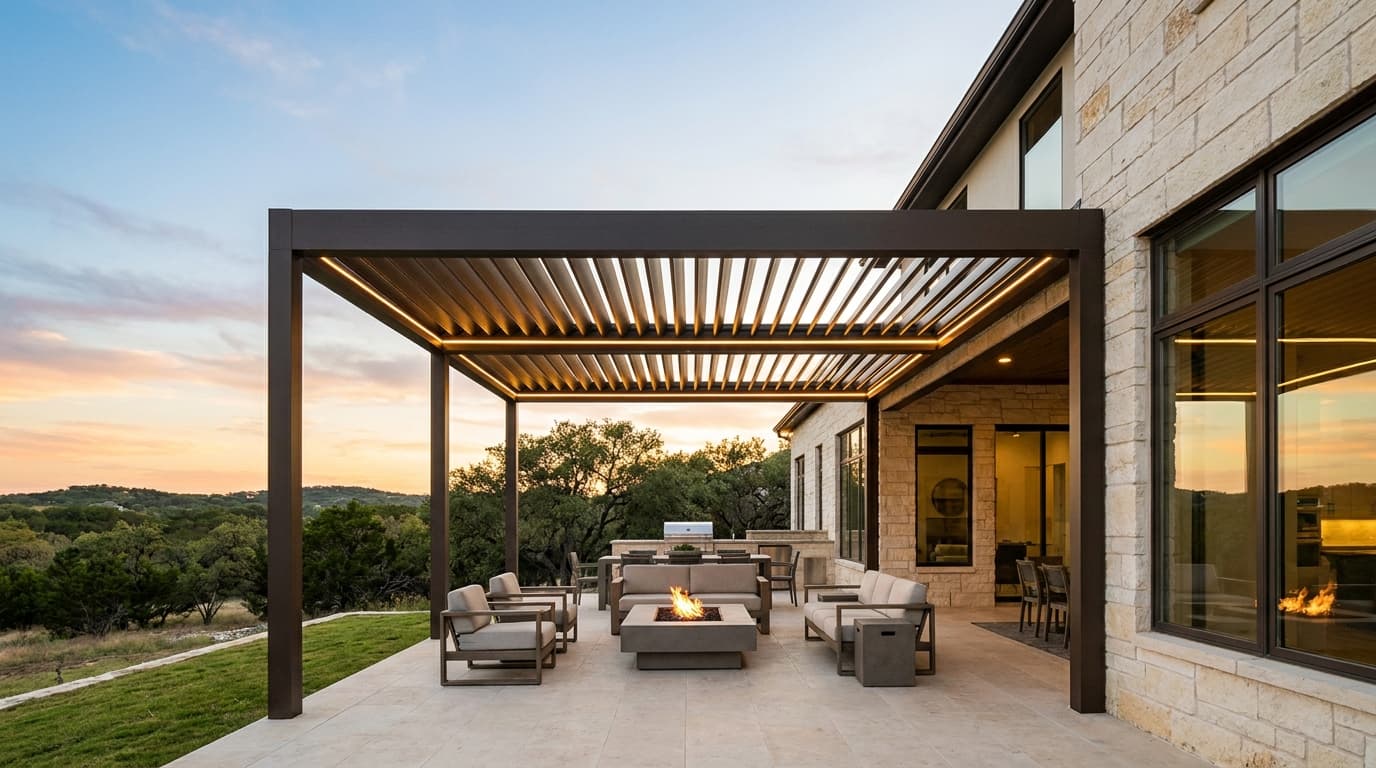 Outdoor living in Westlake, Texas
