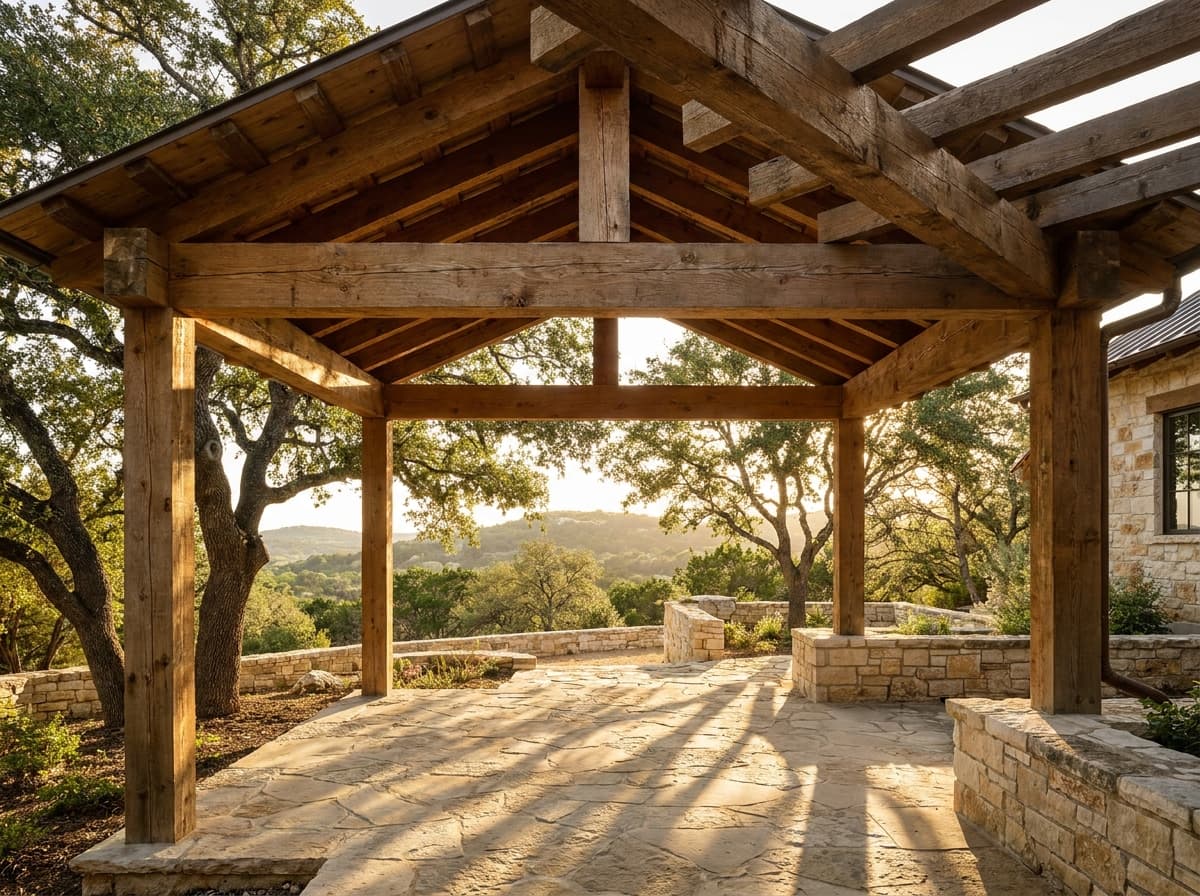 Outdoor living in Alamo Heights, Texas